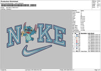 Nike Stitch 2 Outline 04 Embroidery File 6 sizes