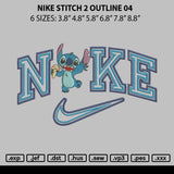 Nike Stitch 2 Outline 04 Embroidery File 6 sizes