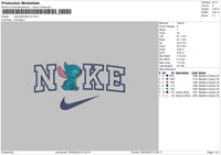 Nike Stitch Blue V3 Embroidery File 4 size