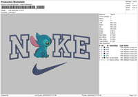 Nike Stitch Blue V3 Embroidery File 4 size