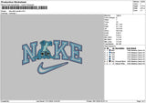 Nike Stitch Upside Embroidery File 6 sizes