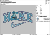 Nike Stitch Upside Embroidery File 6 sizes