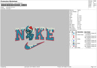 Nike Stitch Xmas V4 Embroidery File 6 sizes