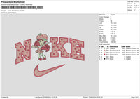 Nike Strawberry V002 Embroidery File 6 sizes