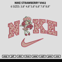 Nike Strawberry V002 Embroidery File 6 sizes