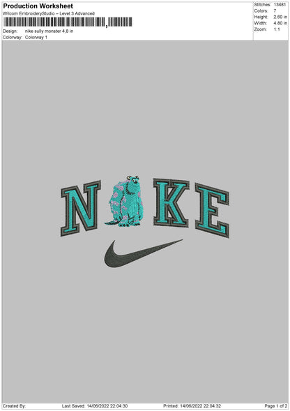 Nike Sulley Embroidery File 4 size