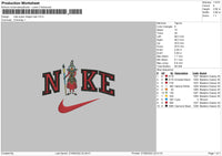 Nike Super Dragonball Embroidery File 5 sizes