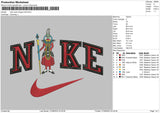 Nike Super Dragonball Embroidery File 5 sizes