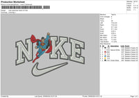 Nike Superman V2 Embroidery File 6 sizes