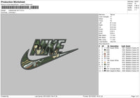 Nike Swoosh AOT Embroidery File 6 size