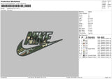 Nike Swoosh AOT Embroidery File 6 size