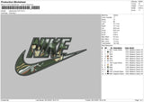 Nike Swoosh AOT Embroidery File 6 size