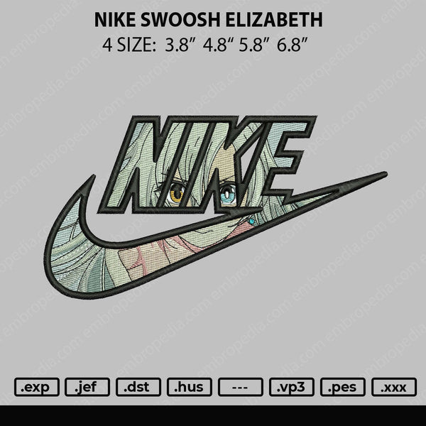 Nike Elizabeth Embroidery File 4 size