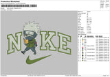 Nike Swoosh Kakashi Embroidery File 6 sizes