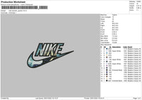 Nike Swoosh Jujutsu Embroidery File 4 size