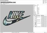 Nike Swoosh Jujutsu Embroidery File 4 size