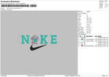 Nike Swoosh Monster Ebroidery File 5 sizes