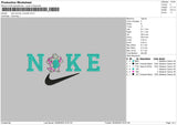 Nike Swoosh Monster Ebroidery File 5 sizes