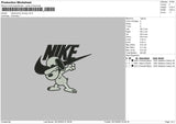 Nike Swoosh Snoopy Embroidery File 6 sizes