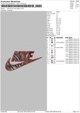 Nike Swoosh Code Geass Embroidery File 4 size