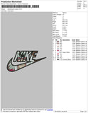 Nike Swoosh Jiraya Embroidery File 5 size