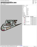 Nike Swoosh Jiraya Embroidery File 5 size