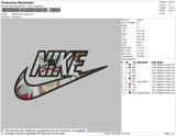 Nike Swoosh Jiraya Embroidery File 5 size