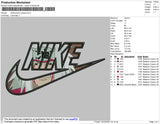 Nike Swoosh Jiraya Embroidery File 5 size