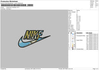 Nike Swoosh Meliodas Embroidery File 4 size