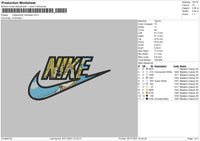 Nike Swoosh Meliodas Embroidery File 4 size