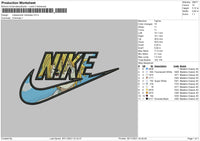 Nike Swoosh Meliodas Embroidery File 4 size