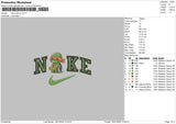 Nike Turtle V2 Embroidery File 4 size