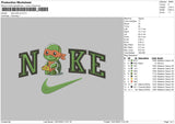 Nike Turtle V2 Embroidery File 4 size