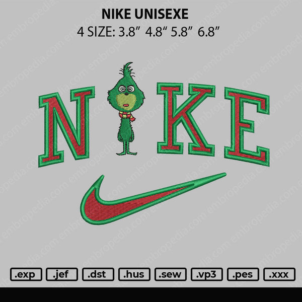 Nike Unisexe Embroidery FIle 4 size