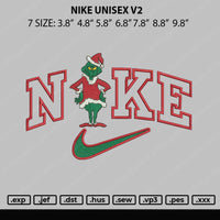 Nike Unisex V2 Embroidery File 4 size