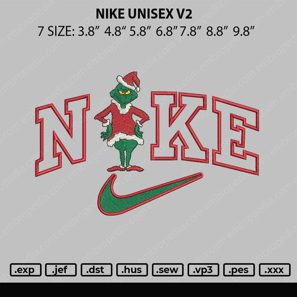 Nike Unisex V2 Embroidery File 4 size