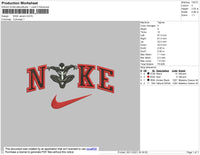 Nike Venom Embroidery File 4 size