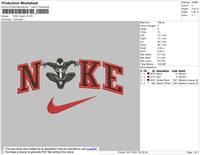 Nike Venom Embroidery File 4 size