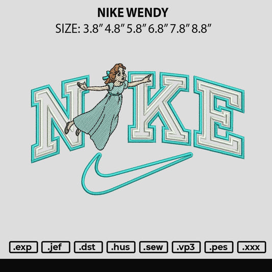 Nike Wendy Embroidery File 6 sizes