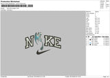 Nike White Dragon Embroidery File 6 sizes