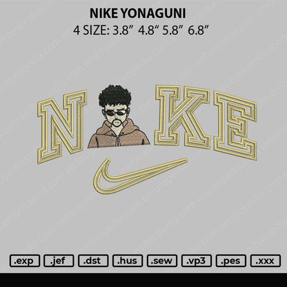 Nike Yonaguni Embroidery File 4 size