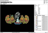 Turtles 2312 Embroidery File 6 sizes