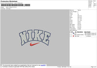 Nike 2 Outline V4 Embroidery File 4 size