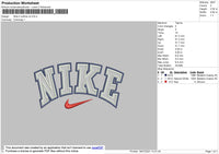 Nike 2 Outline V4 Embroidery File 4 size