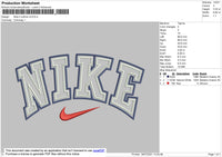 Nike 2 Outline V4 Embroidery File 4 size