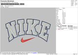 Nike 2 Outline V4 Embroidery File 4 size