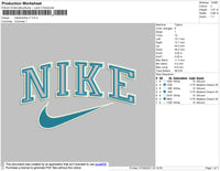 Nike 2outline V7 Embroidery File 6 size