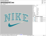 Nike 2outline V7 Embroidery File 6 size
