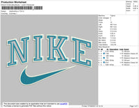 Nike 2outline V7 Embroidery File 6 size