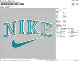 Nike 2outline V7 Embroidery File 6 size